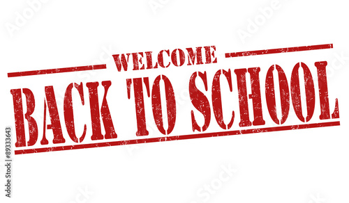Back to school stamp