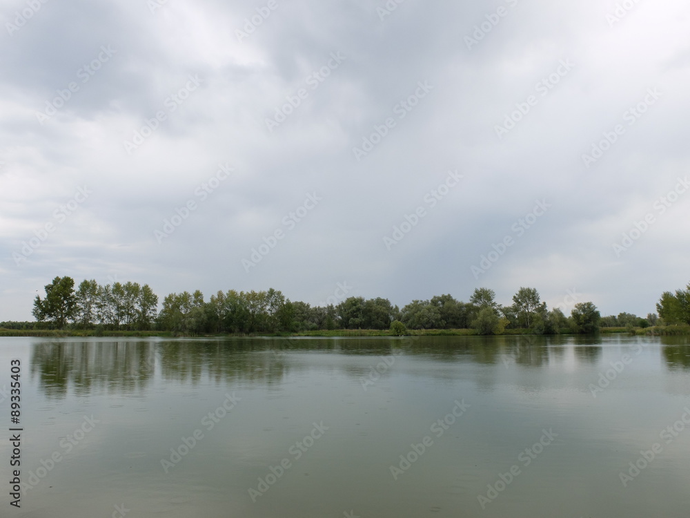 Fototapeta premium Lake and sky