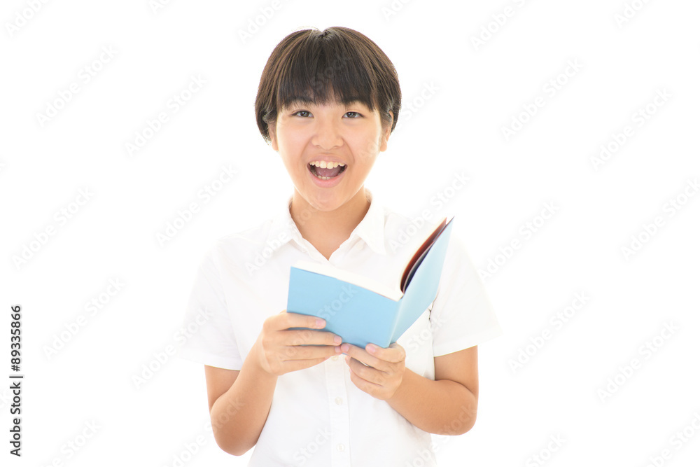 勉強中の女の子 勉強中の女の子