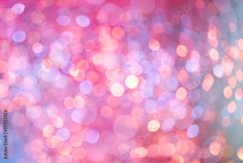 Tableau sur toile bunte lichter bokeh hintergrund