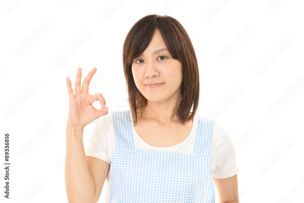 笑顔の主婦 笑顔の主婦