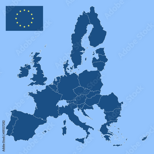 Staaten der Europäischen Union 2015 - Vektor