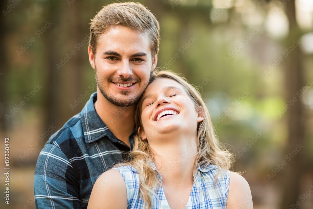 Happy smiling couple embracing Happy smiling couple embracing