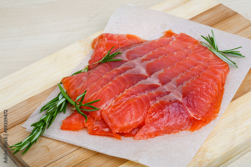 Salmon sashimi Salmon sashimi