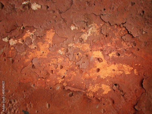 Cracked, rusty old paint on a  © Ruslan Gilmanshin