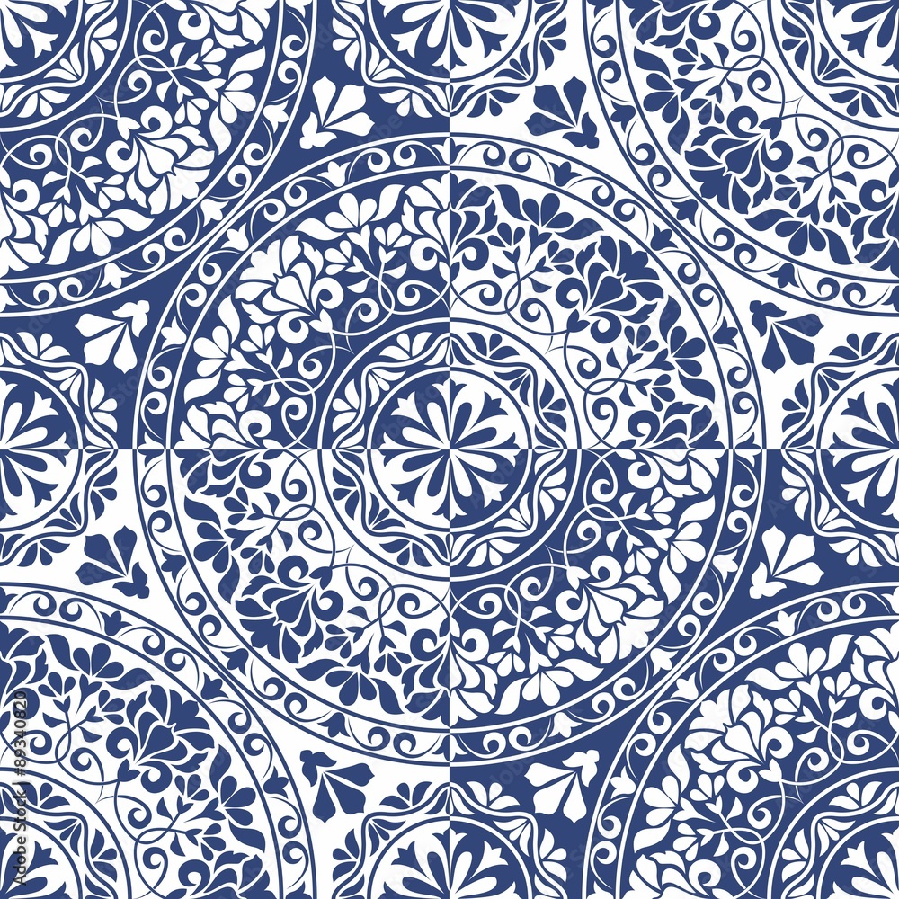Blue Ornamental Pattern Blue Ornamental Pattern