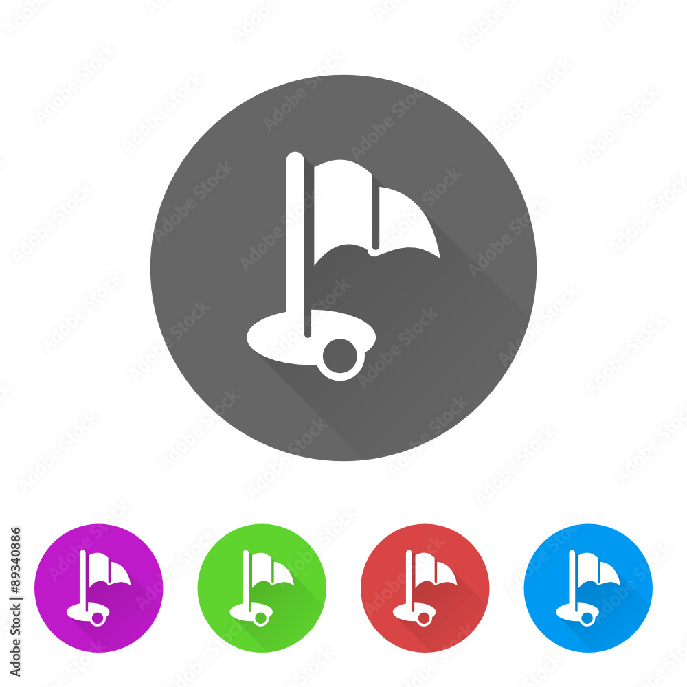App Icon Long Shadow - 5 Colors App Icon Long Shadow - 5 Colors