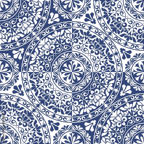 Blue Ornamental Pattern