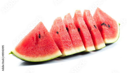 Close up red watermelon