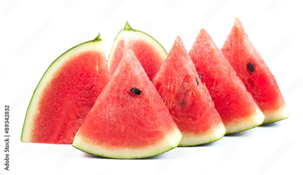 Close up red watermelon