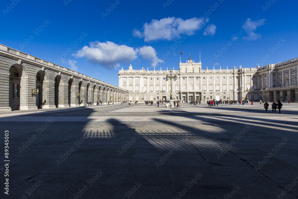 MADRID, SPAIN - DECEMBER 06, 2014: Royal Palace in Madrid