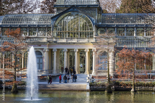 Wallpaper Mural Crystal Palace (Palacio de cristal) in Retiro Park,Madrid, Spain Torontodigital.ca