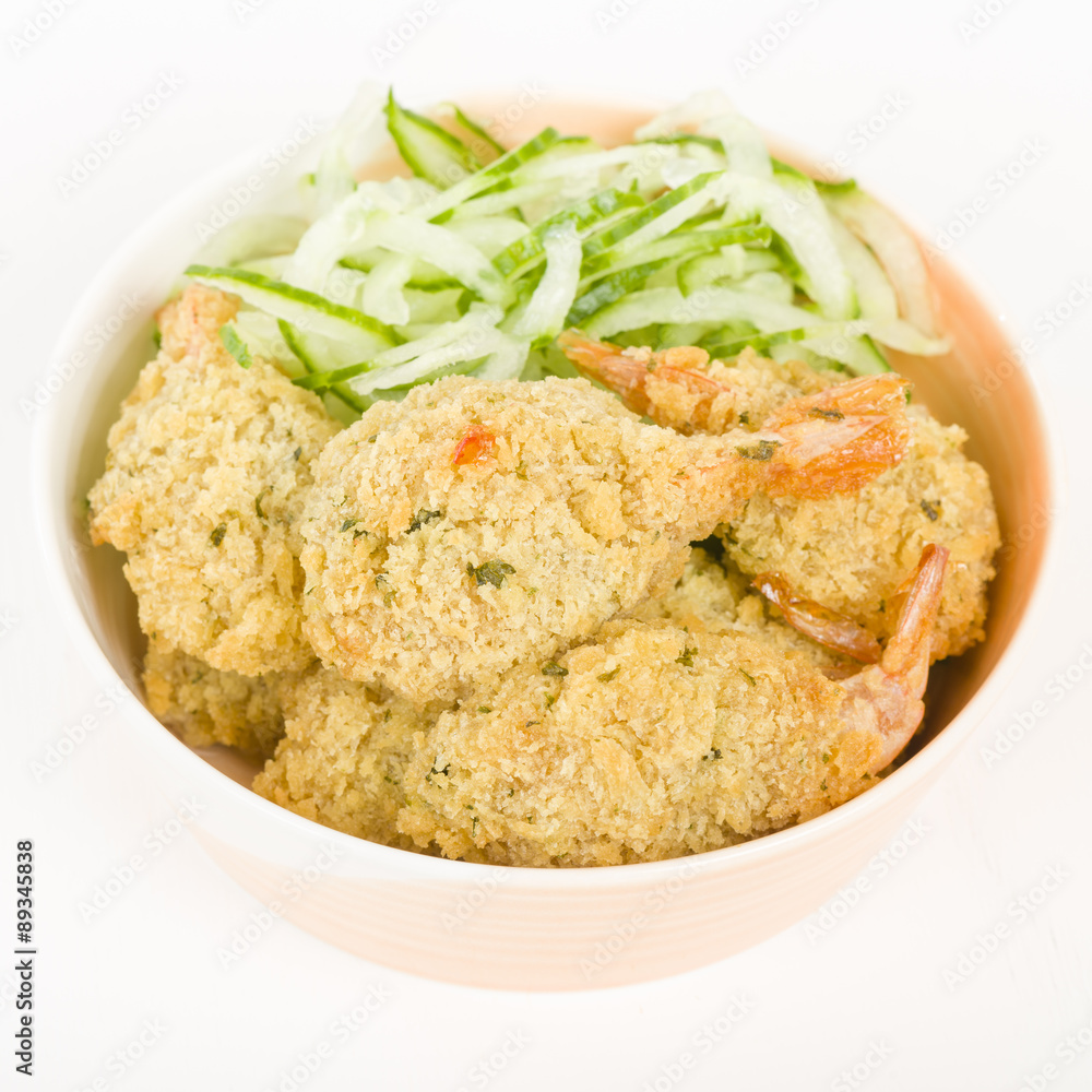 Crispy Butterfly Prawns - Garlic filled prawns, breaded and deep fried.
Crispy Butterfly Prawns - Garlic filled prawns, breaded and deep fried.