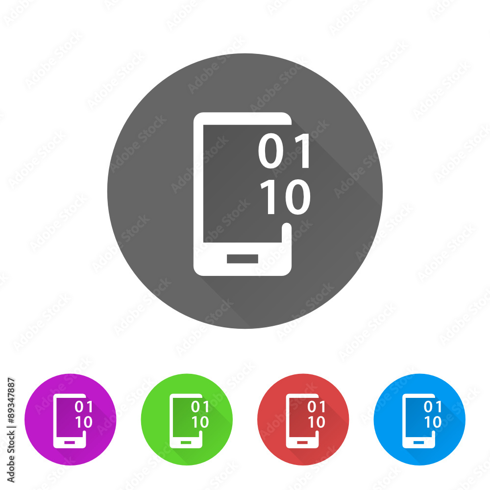 App Icon Long Shadow - 5 Colors App Icon Long Shadow - 5 Colors