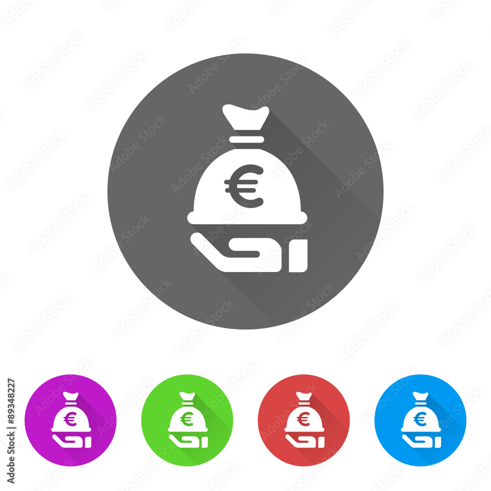 App Icon Long Shadow - 5 Colors App Icon Long Shadow - 5 Colors