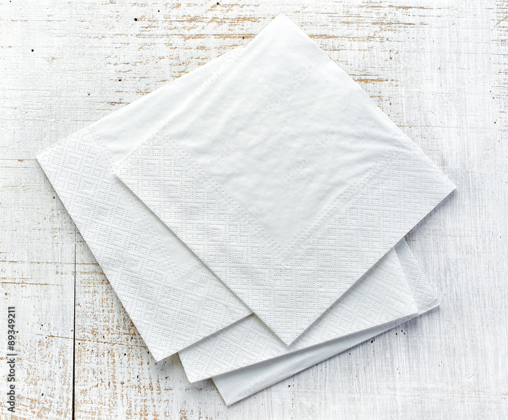 Obraz premium white paper napkins