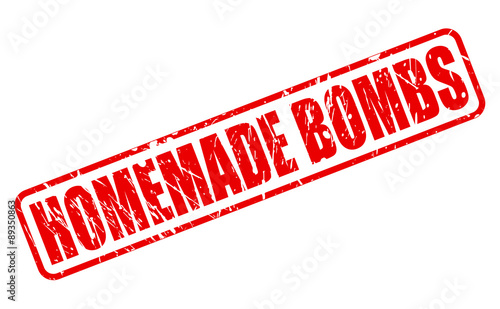 Home Made Bombs red stamp text