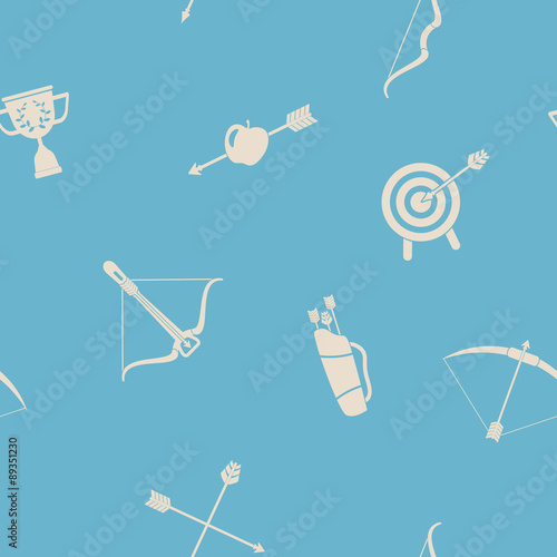 Seamless background with archery for your design