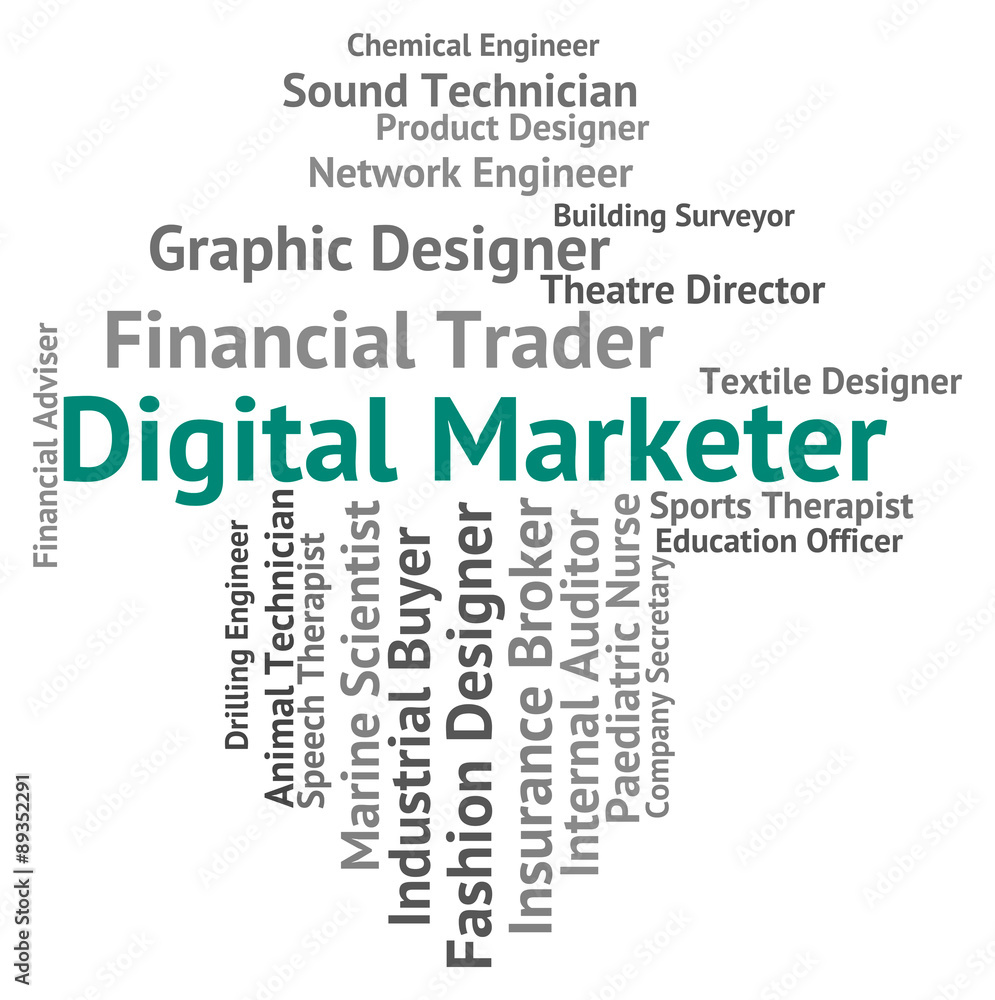 Digital Marketer Shows High Tec And Advertisers