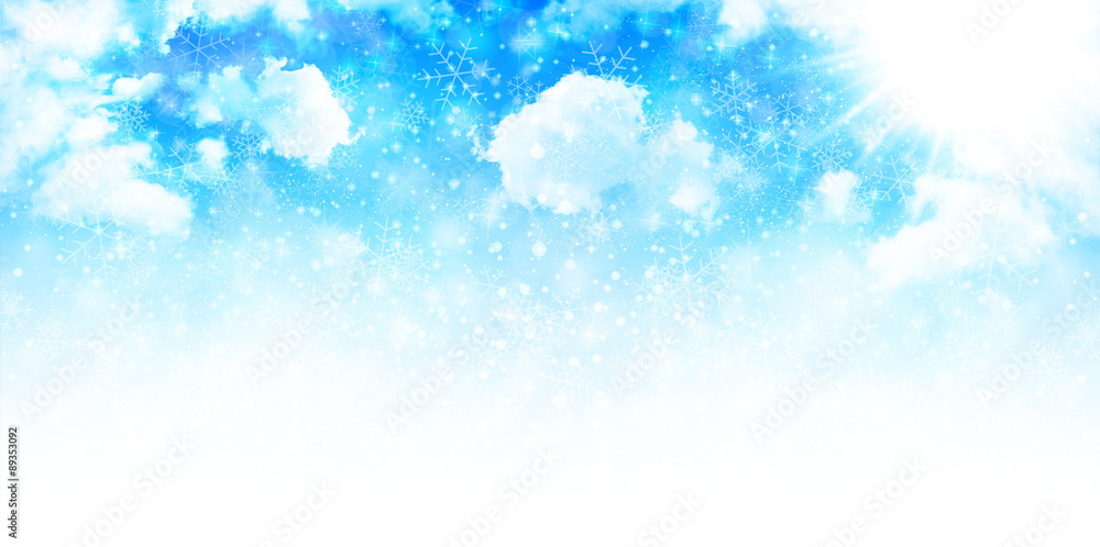 雪　空　背景