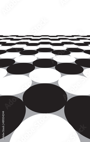 Pattern for background of rounds