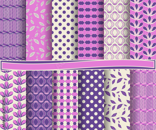 set of abstract vector paper with decorative shapes and design elements for scrapbook 