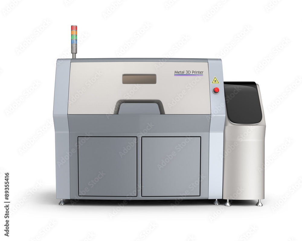Metal 3D printer isolated on white background. Clipping path available. Metal 3D printer isolated on white background. Clipping path available.