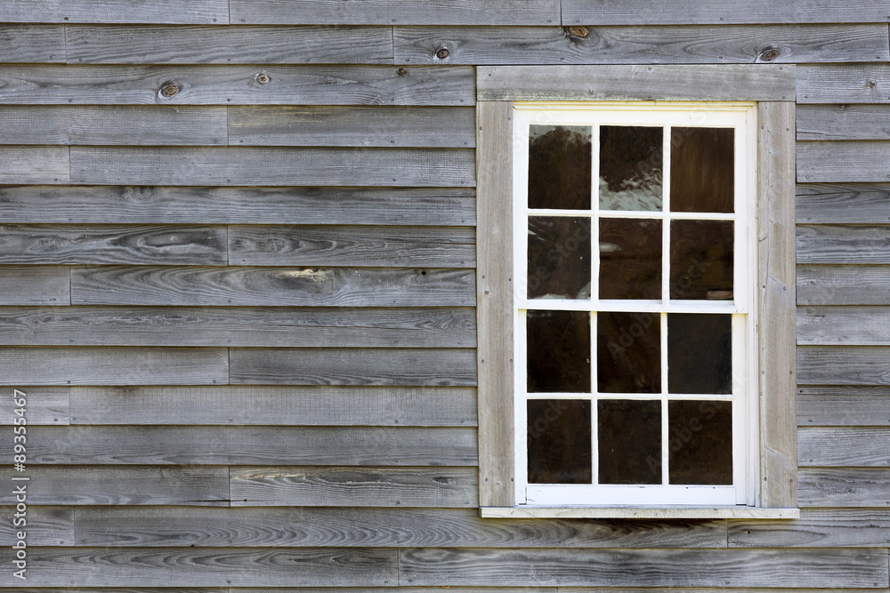rustic clapboard wall with window background rustic clapboard wall with window background