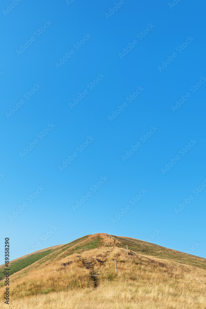 hill and clear sky