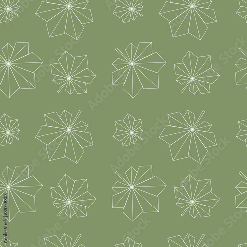 seamless vector pattern of chestnut leaves 