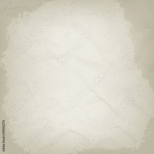 Old crumpled paper grunge background. Vector illustration