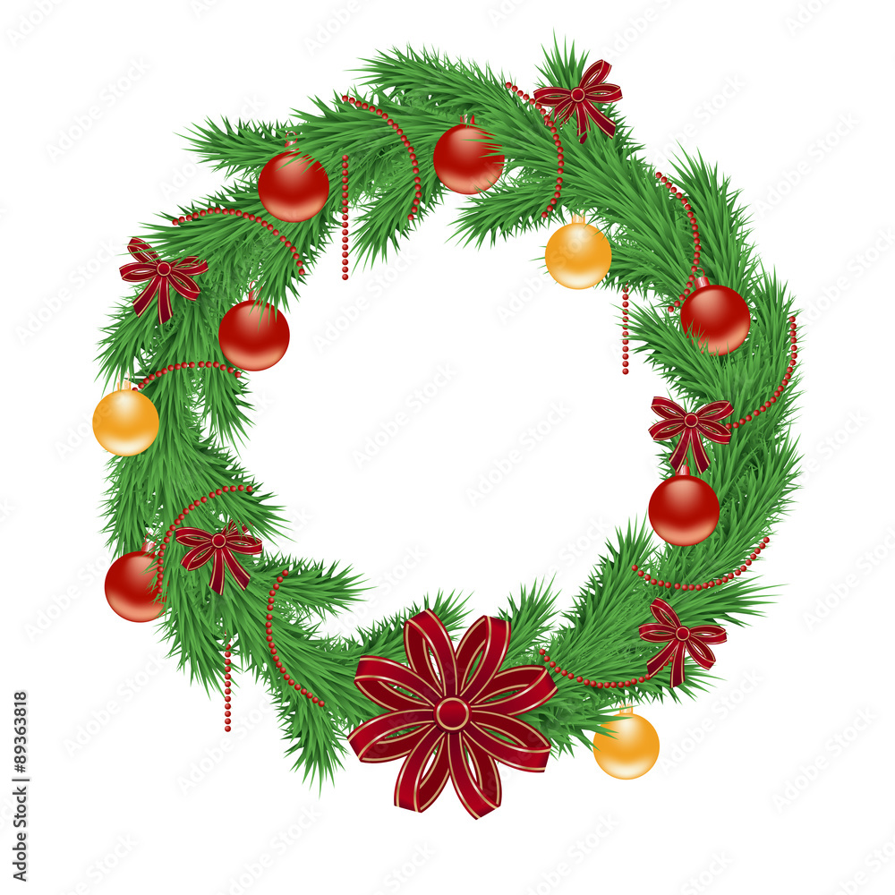 decorated christmas wreath decorated christmas wreath