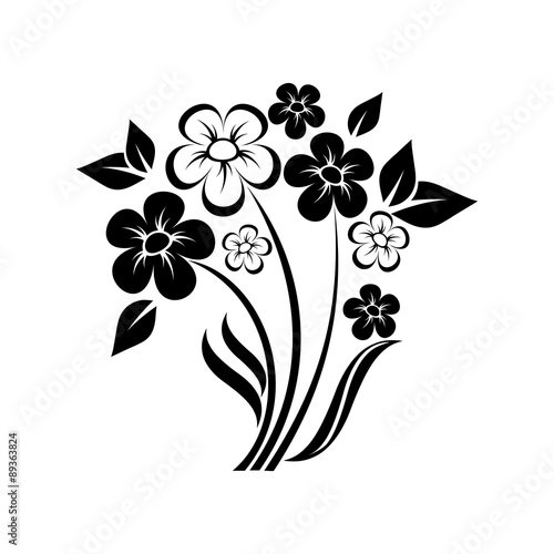 Fototapeta Naklejka Na Ścianę i Meble -  abstract floral composition of wildflowers