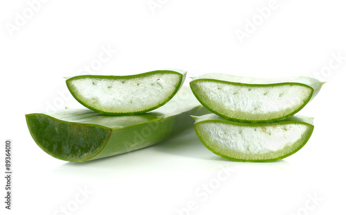 Wallpaper Mural aloe vera fresh leaf. isolated over white Torontodigital.ca