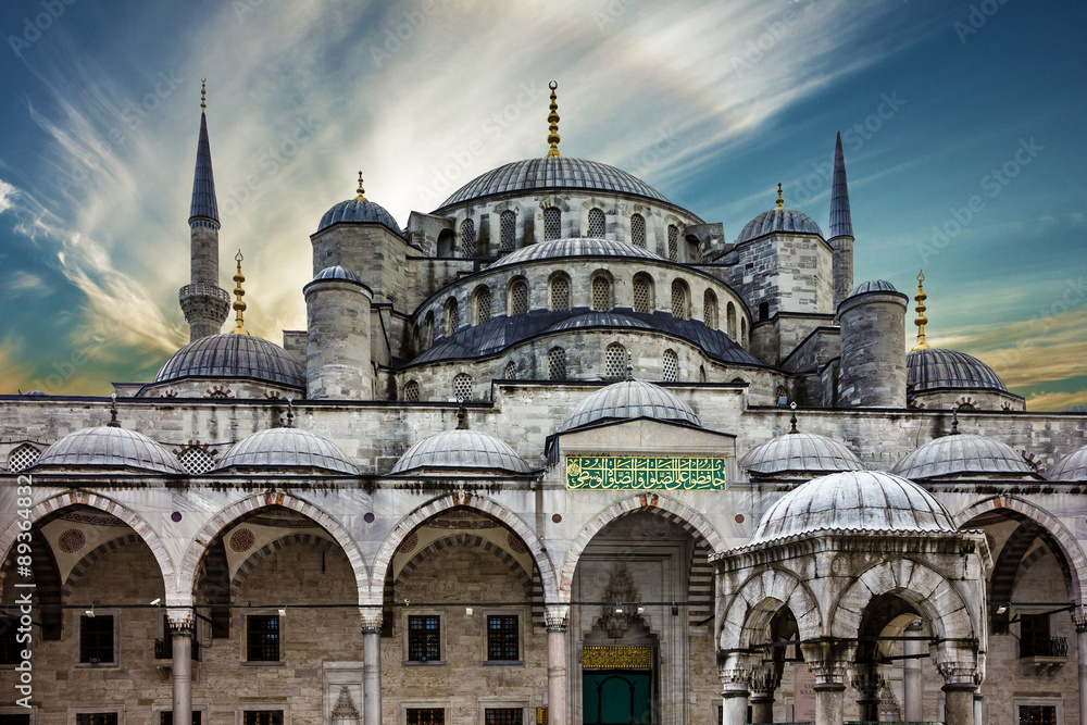 Fototapeta premium Blue mosque Sultanahmet, Istanbul, Turkey