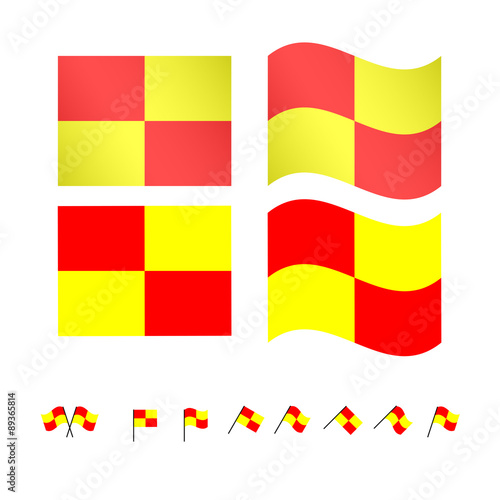 Football Offside Flags EPS 10