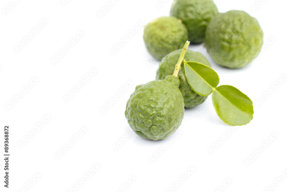 Fototapeta premium Bergamot on white background.