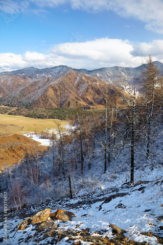 View from Chike-Taman mountain pass photo