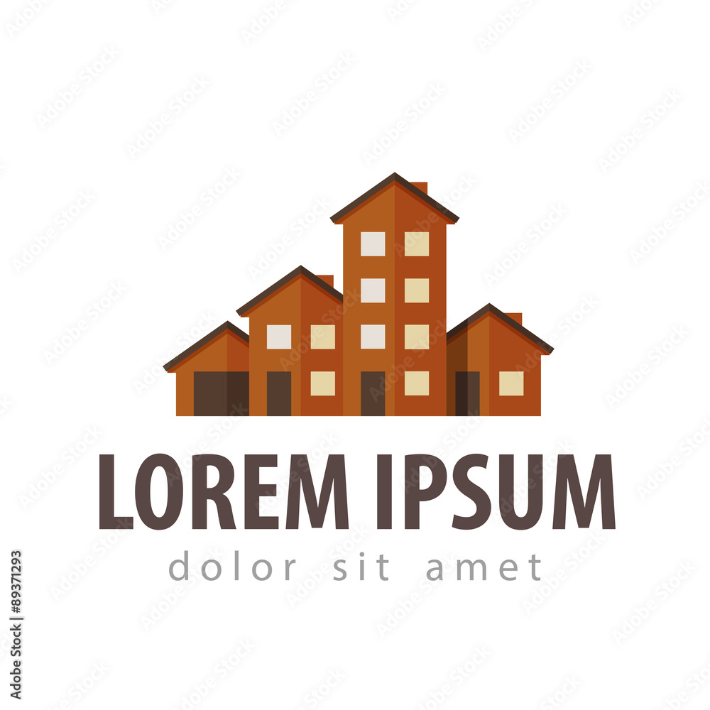 Fototapeta premium real estate vector logo design template. construction, building