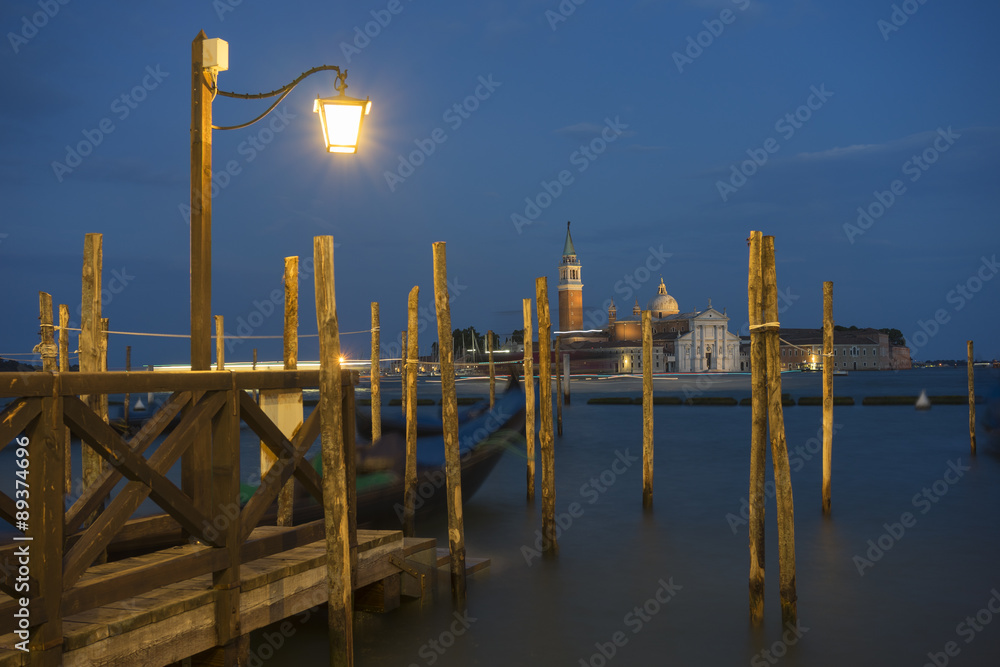 Grand Canal and San Giorgio Maggiore church in Venice