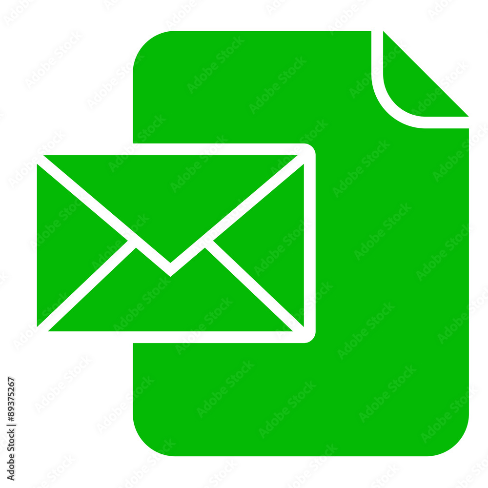 Icono documento simbolo sobre verde Icono documento simbolo sobre verde