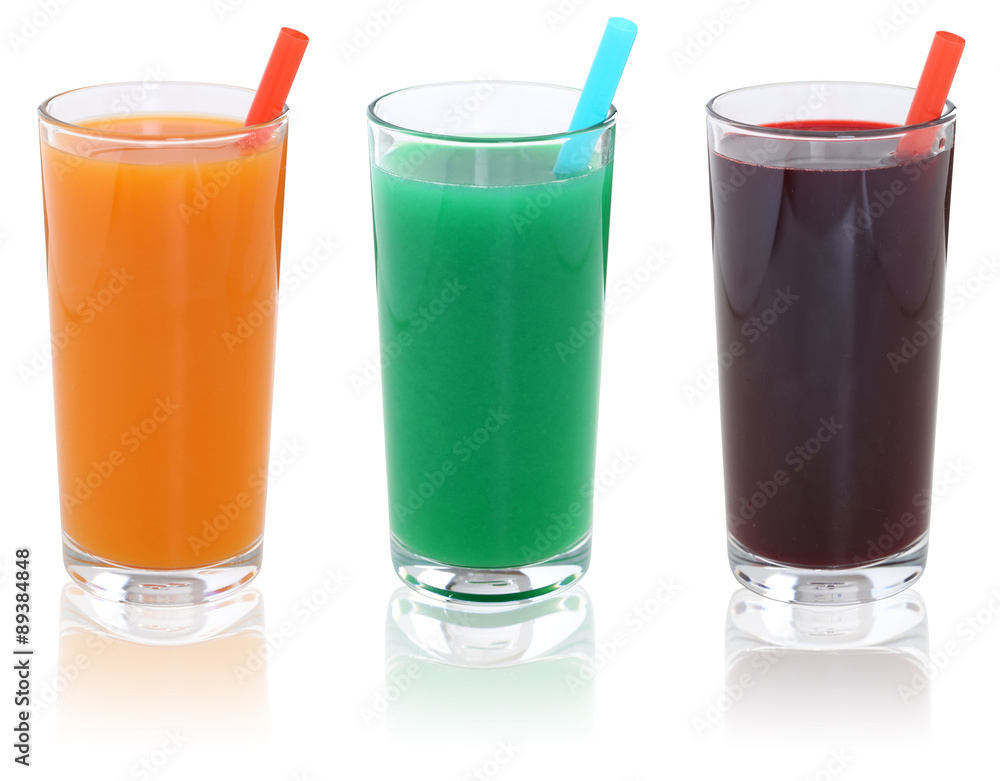 Saft Smoothie aus Gemüse Gemüsesaft Tomatensaft in einer Reihe Saft Smoothie aus Gemüse Gemüsesaft Tomatensaft in einer Reihe