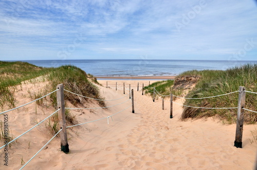 Path to the beach in Prince Edward Island, Canada