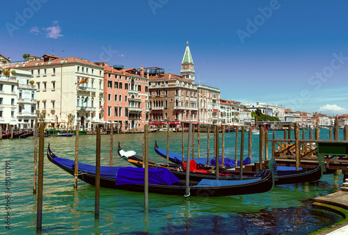 Grand Canal with gondolas in Venice. Italy © Ekaterina Belova