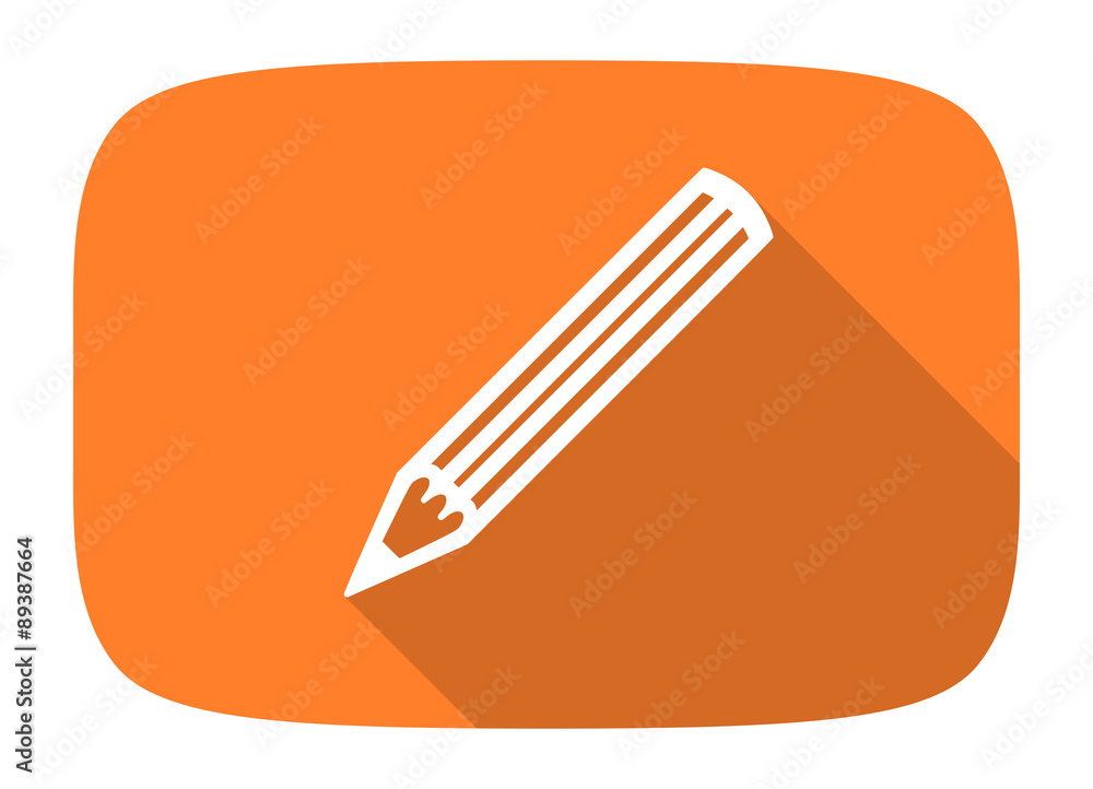 pencil flat design modern icon pencil flat design modern icon