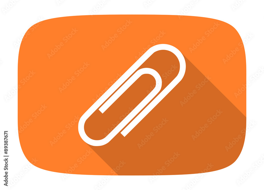paperclip flat design modern icon paperclip flat design modern icon