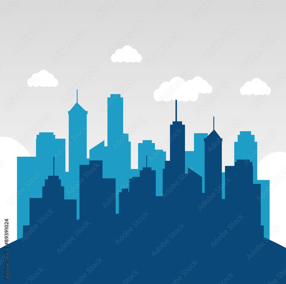 Fototapeta premium City urban design.