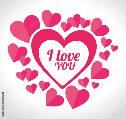 Romantic love design.