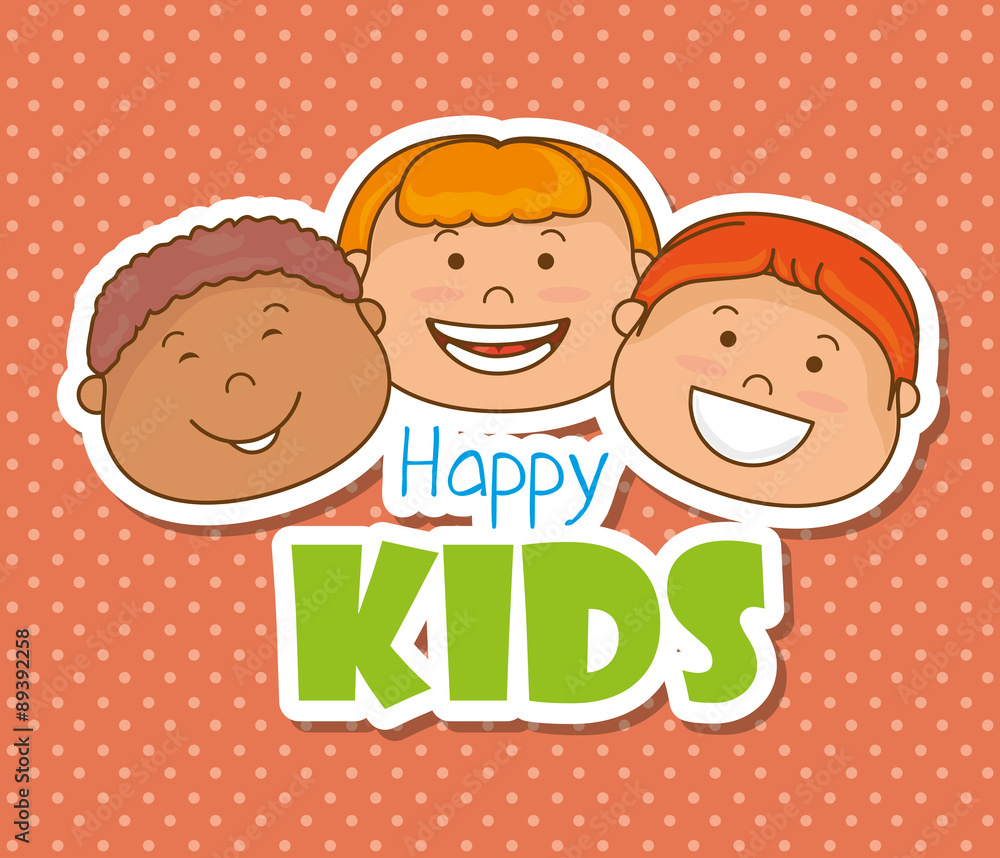 Happy kids design.