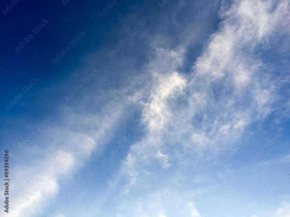 blue sky with white cloud